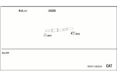 Výfukový systém WALKER BWK116624A