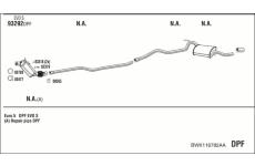 Výfukový systém WALKER BWK116782AA