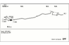 Výfukový systém WALKER BWK116782AB