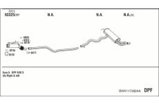 Výfukový systém WALKER BWK117282AA