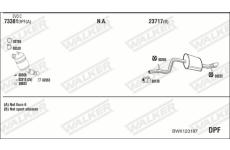 Výfukový systém WALKER BWK123187