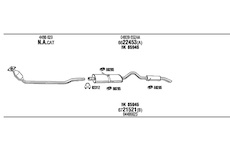 Výfukový systém WALKER CH70002