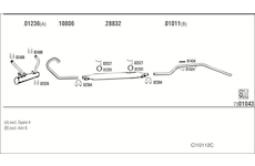 Výfukový systém WALKER CI10112C