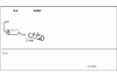 Výfukový systém WALKER CI11007