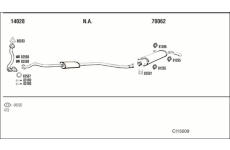 Výfukový systém WALKER CI15009