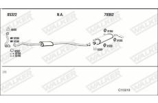 Výfukový systém WALKER CI15019