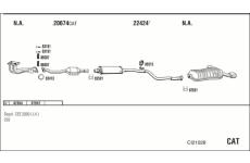 Výfukový systém WALKER CI21028