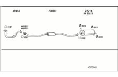 Výfukový systém WALKER CI25001