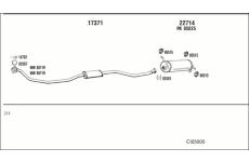 Výfukový systém WALKER CI25005