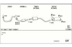 Výfukový systém WALKER CI25010