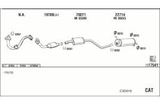 Výfukový systém WALKER CI25016