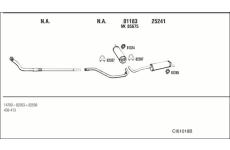 Výfukový systém WALKER CI61018B