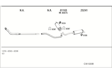 Výfukový systém WALKER CI61020B
