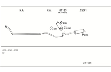 Výfukový systém WALKER CI61066