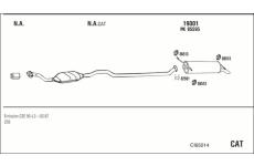 Výfukový systém WALKER CI65014