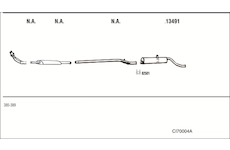 Výfukový systém WALKER CI70004A