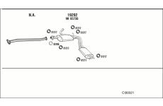 Výfukový systém WALKER CI90021
