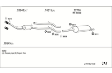 Výfukový systém WALKER CIH16245B