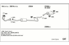 Výfukový systém WALKER CIH17331A