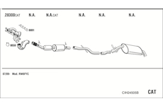 Výfukový systém WALKER CIH24505B