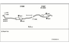 Výfukový systém WALKER CIH26961A