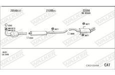 Výfukový systém WALKER CIK010544A