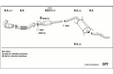 Výfukový systém WALKER CIK012058AA