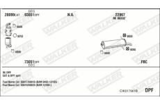 Výfukový systém WALKER CIK017961B