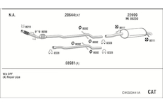 Výfukový systém WALKER CIK023441A
