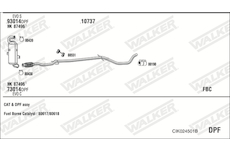 Výfukový systém WALKER CIK024501B