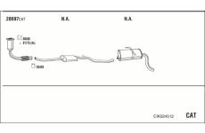 Výfukový systém WALKER CIK024512