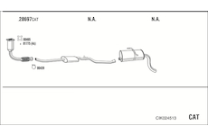 Výfukový systém WALKER CIK024513