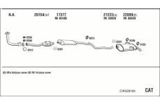 Výfukový systém WALKER CIK028184