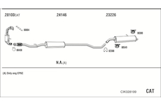 Výfukový systém WALKER CIK028199