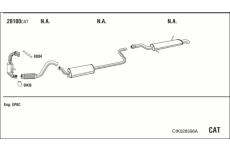 Výfukový systém WALKER CIK028596A