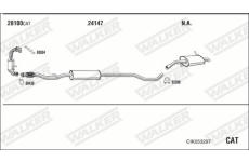 Výfukový systém WALKER CIK053297