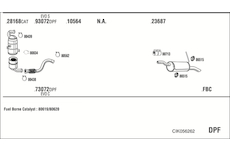 Výfukový systém WALKER CIK056262