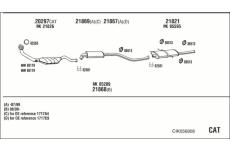 Výfukový systém WALKER CIK056808
