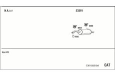 Výfukový systém WALKER CIK105916A