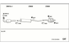 Výfukový systém WALKER CIK122469A