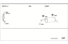 Výfukový systém WALKER CIK128135
