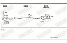 Výfukový systém WALKER CIK129851A