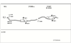 Výfukový systém WALKER CIT05554A