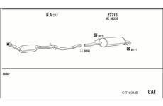 Výfukový systém WALKER CIT15912B