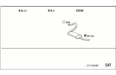Výfukový systém WALKER CIT16268B