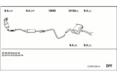 Výfukový systém WALKER CVK013914