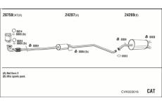 Výfukový systém WALKER CVK033016