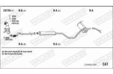 Výfukový systém WALKER CVK051391