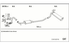Výfukový systém WALKER CVK100745