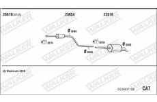 Výfukový systém WALKER DCK007158